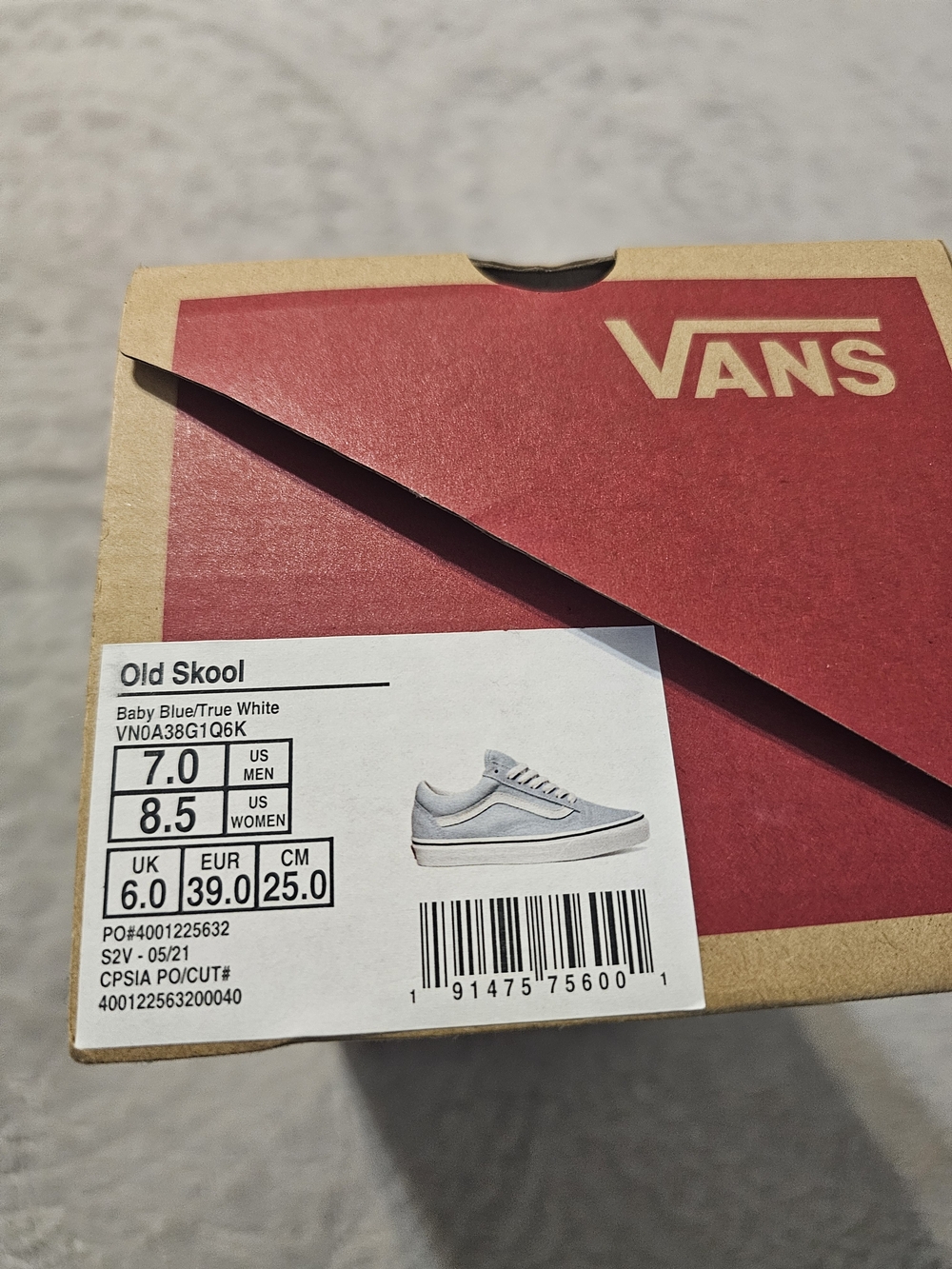 Vans Old Skool Sneakers - Baby Blue/True White